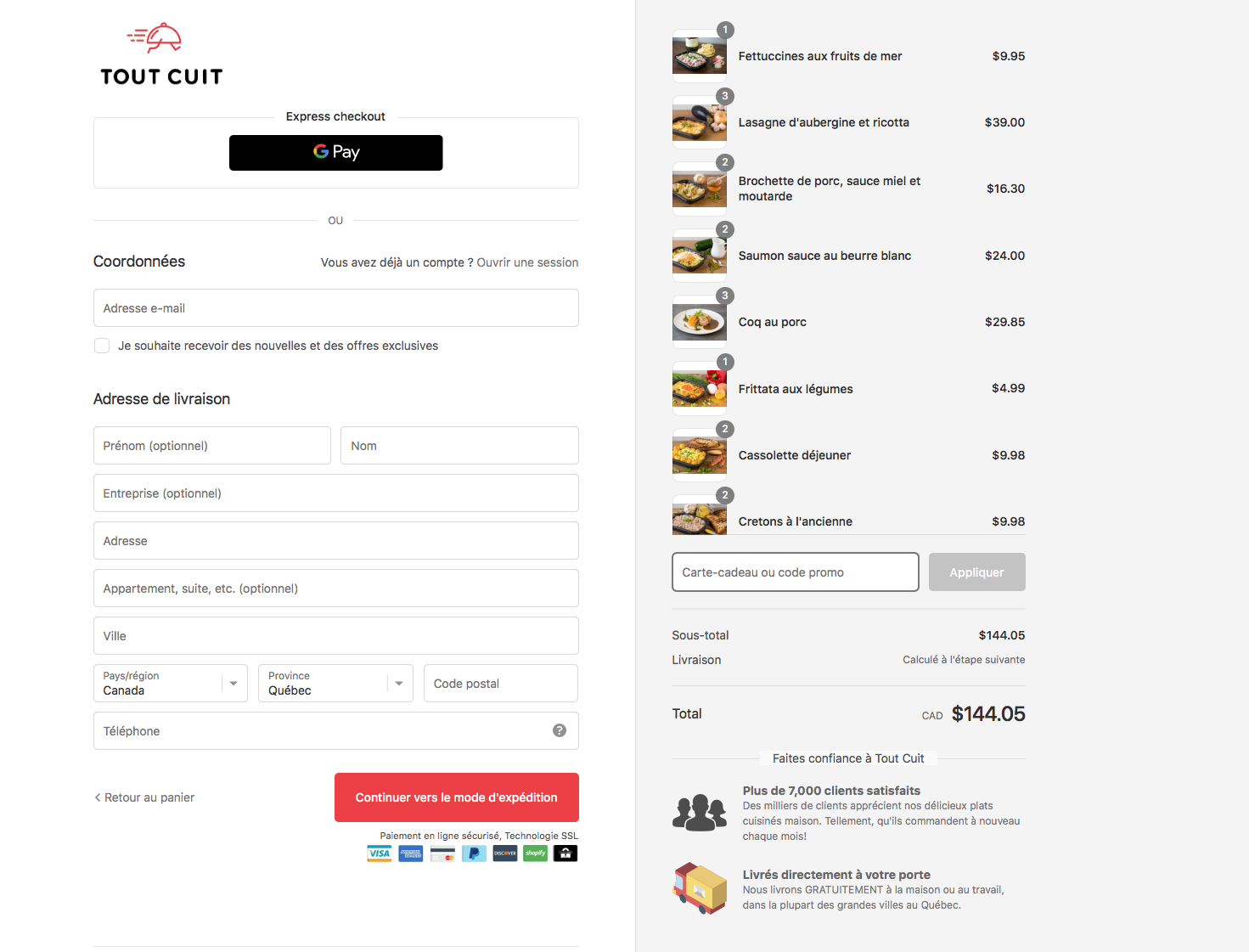 Code Promotionnel Tout Cuit